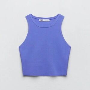 Zara Purple Crop Top